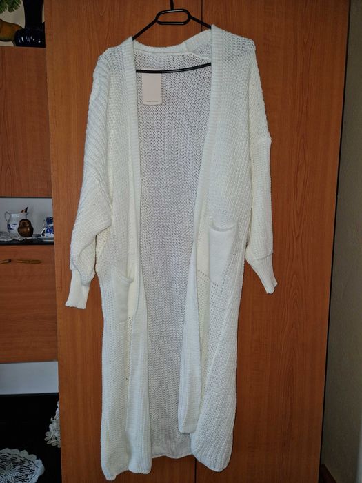 Cardigan  culoare albă