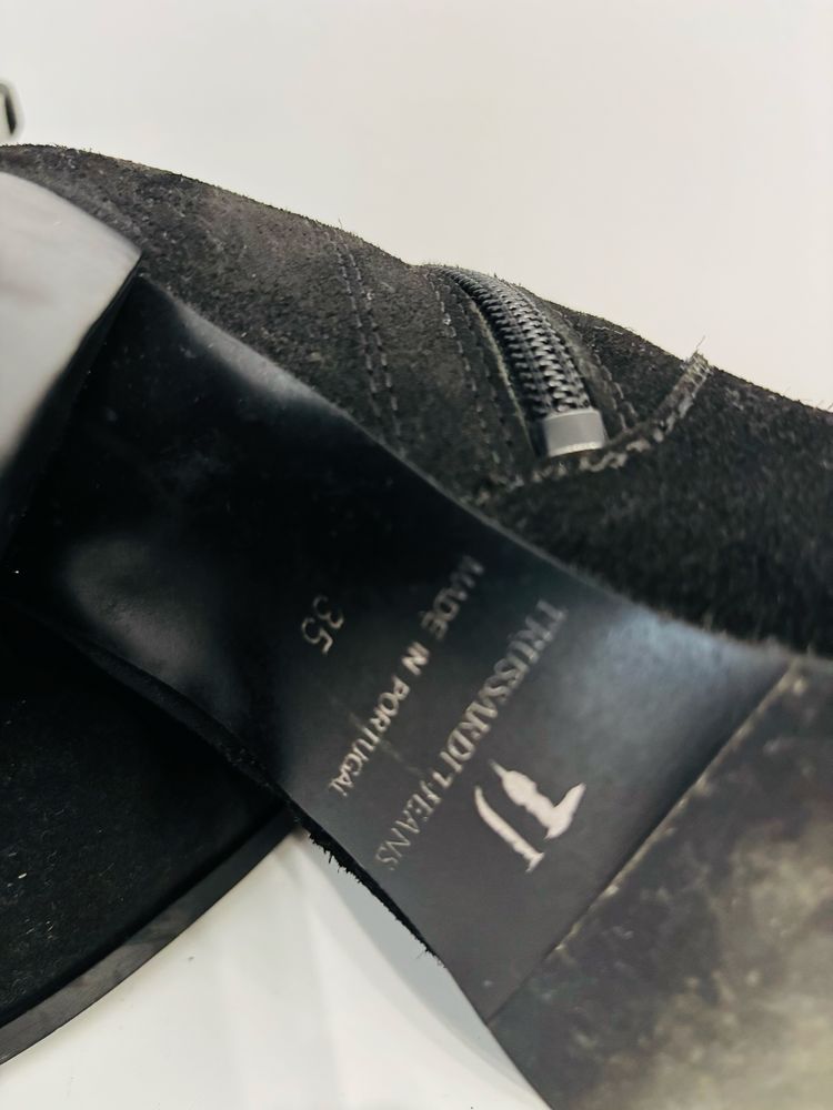 Cizme TRUSSARDI JEANS-piele intoarsa 35