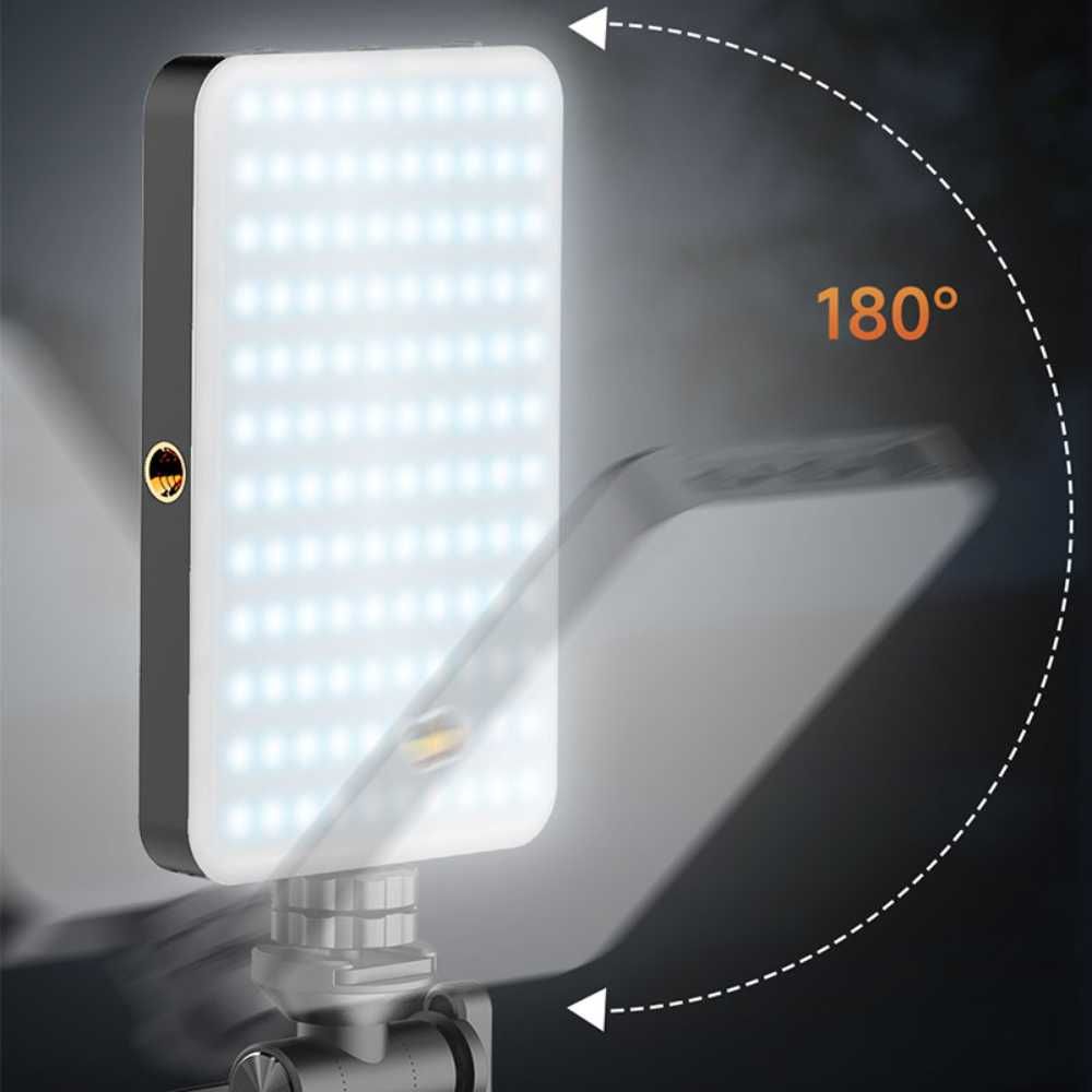 HSU D10 Ултра малка LED селфи лампа с 120 диода, 2500-9000 K, 3 режима