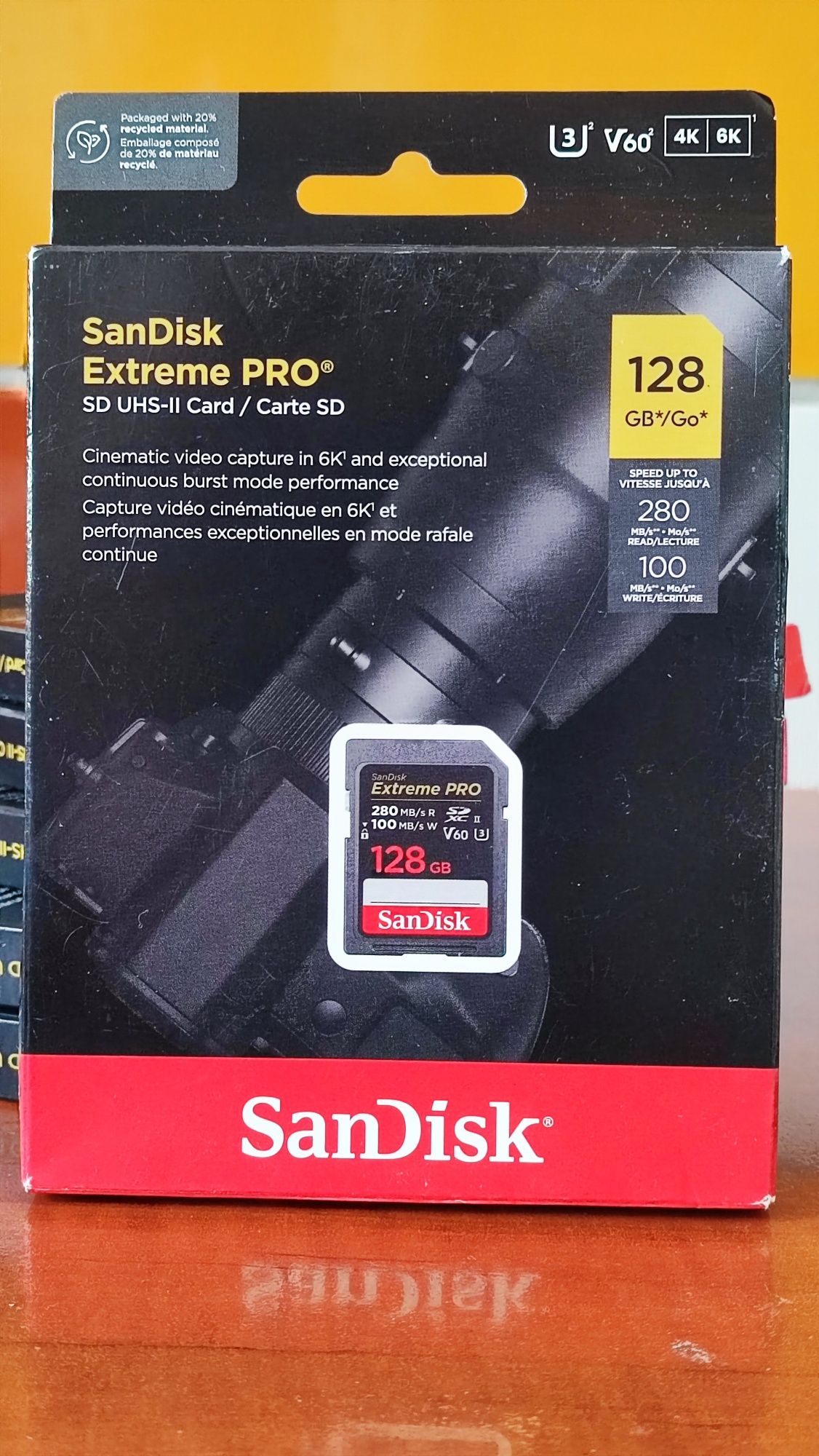 Card sdxc uhs ii SanDisk Extreme Pro 128gb V60