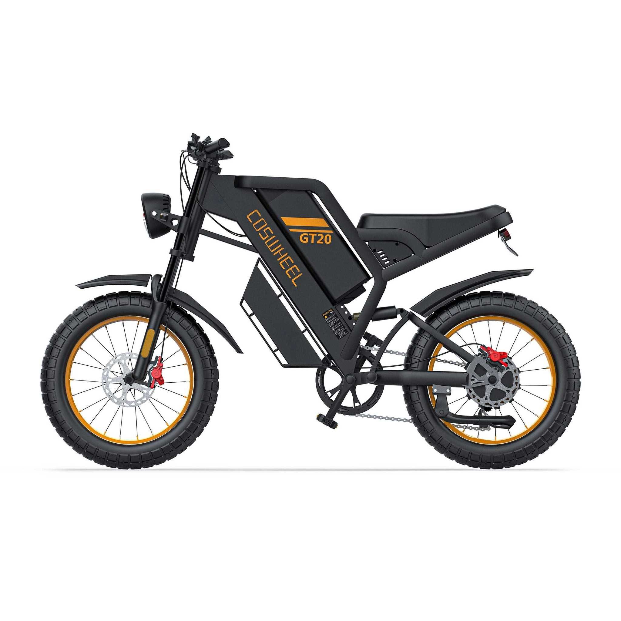 Coswheel GT20 Retro Електрически Велосипед 1000W | Хибриден Фетбайк