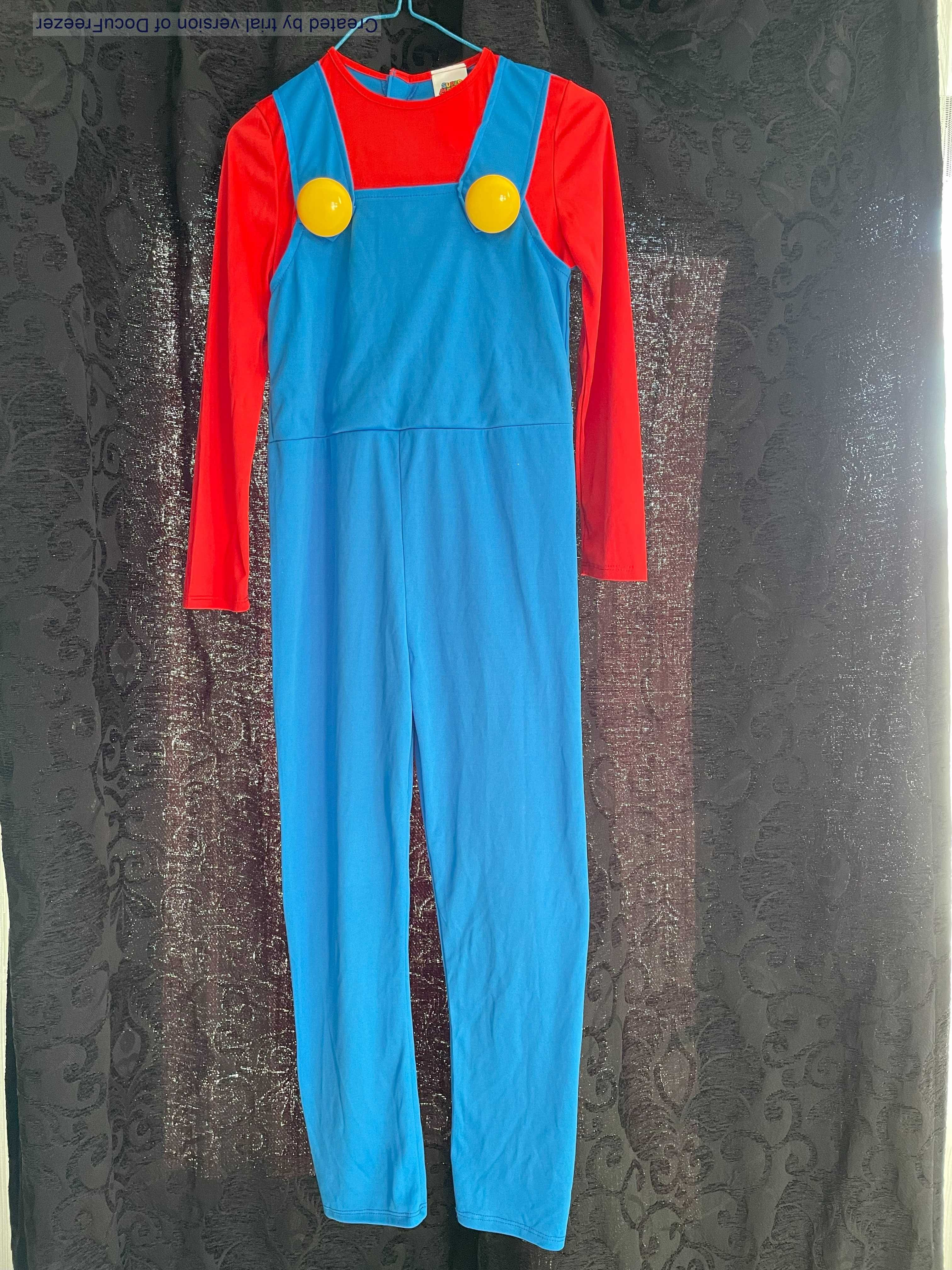 Costum Super Mario, pt baieti, marime 7-8 ani