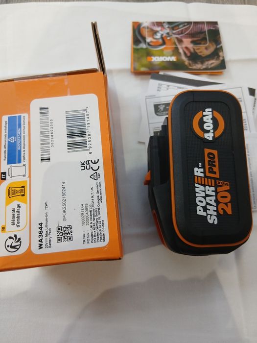 Acumulator Worx 20V/ 4.0 Ah