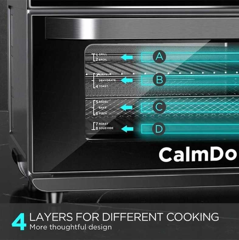 Многофункционална фурна c горещ въздух CalmDo 1800W 25L