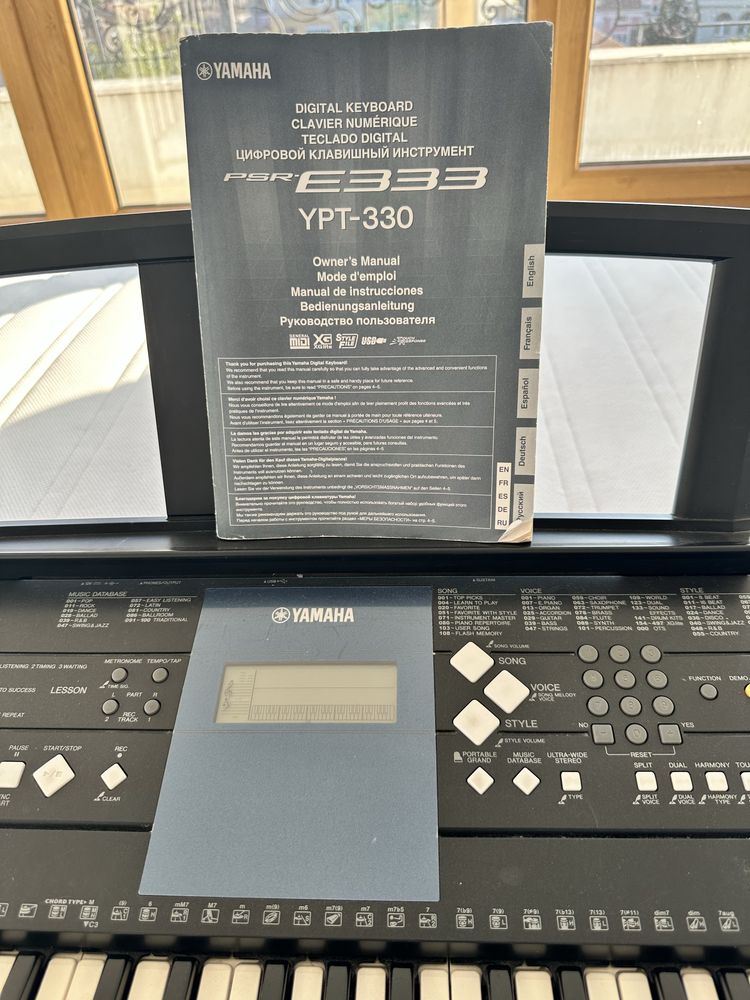 Пияно YAMAHA PSR E333 YPT330