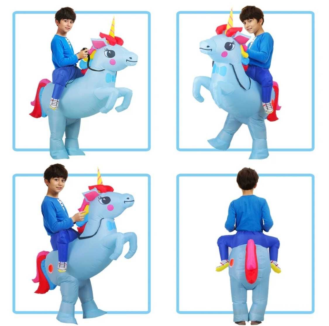 Costum gonflabil unicorn pentru copii, cosplay, costum petrecere