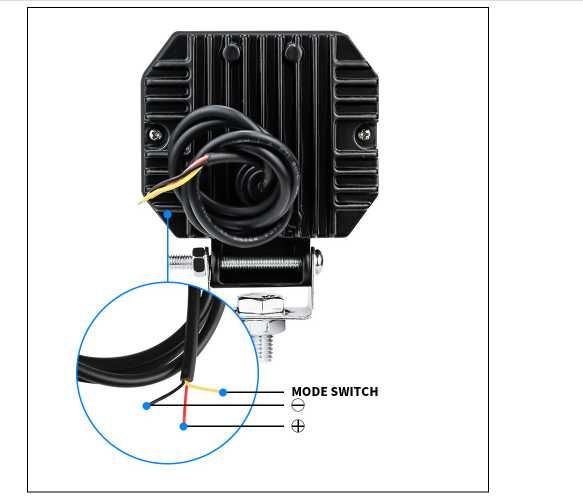 7D LED Халоген 7.6см Квадрат диоден Фар Прожектор 20W 1000lm 12V/24V