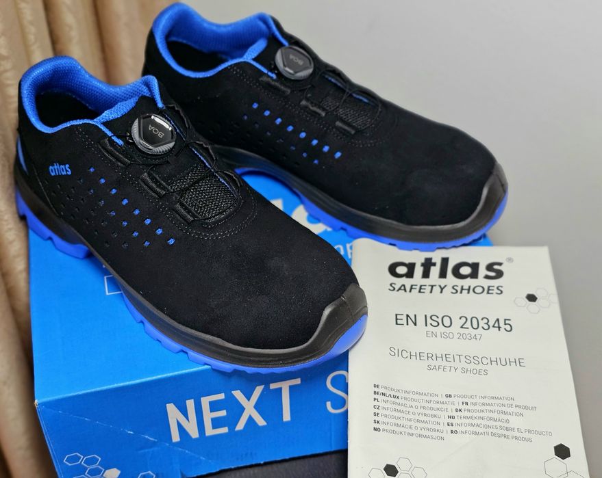Atlas SL 940 BOA Blue - Pantofi de protecţie premium S1, mărimea 43