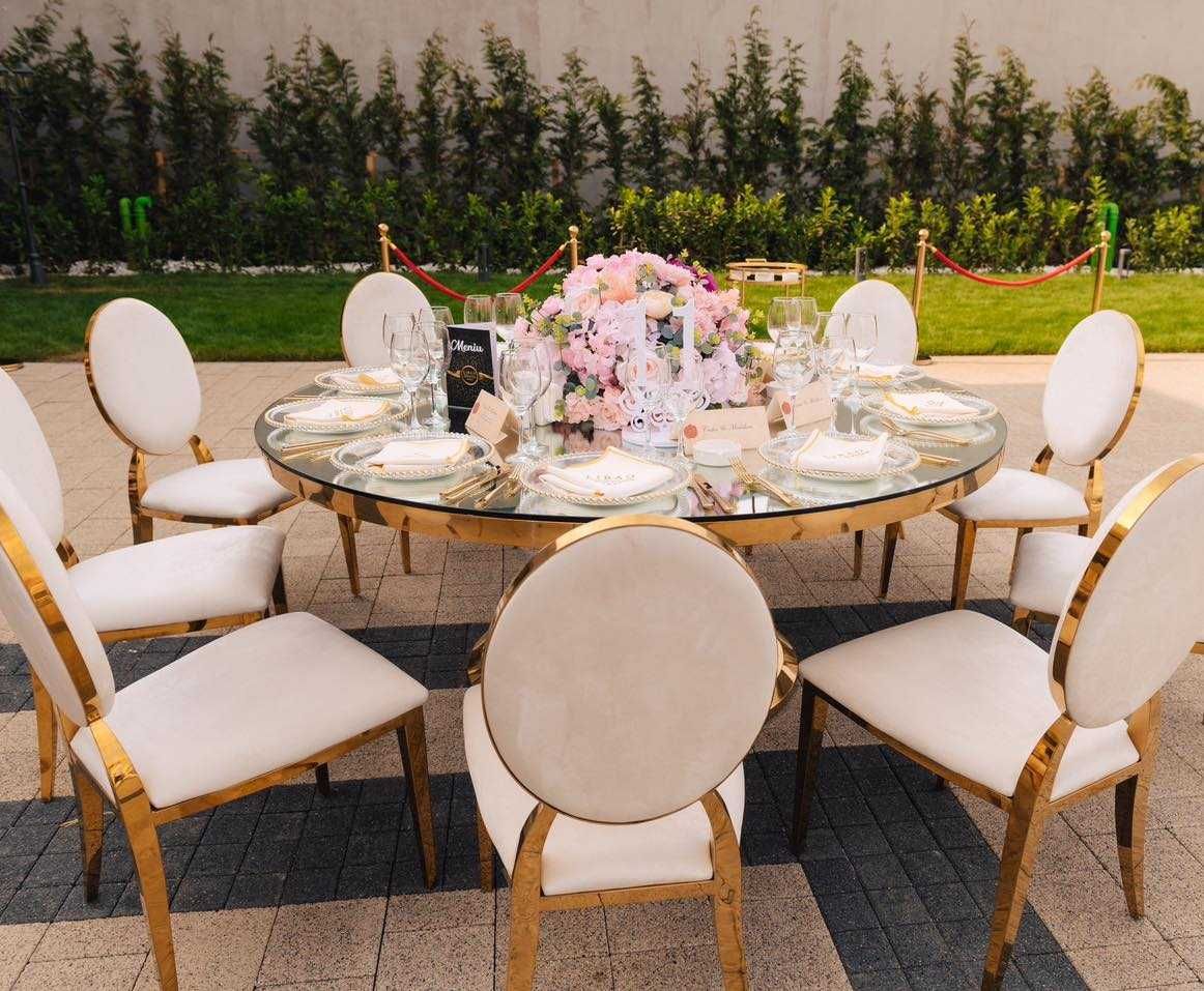 Scaune WASHINGTON săli evenimente, ballroom, salon, scaun de lux auriu