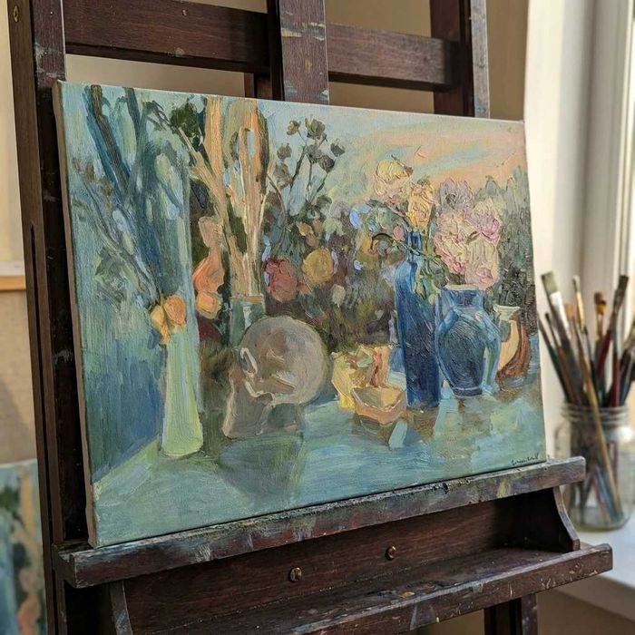 Лучи заката авторская картина 40*55см, доставка по Казахстану