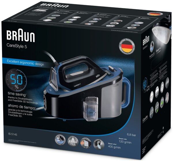 Парогенератор Braun IS 5145 CareStyle 5 черный/синий