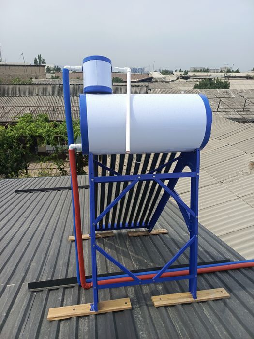 Установка солнечной водонагреватель