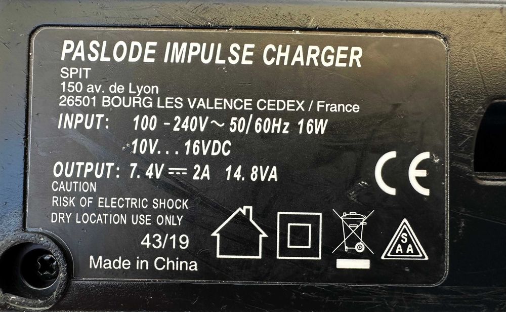 Paslode - Бързо зарядно