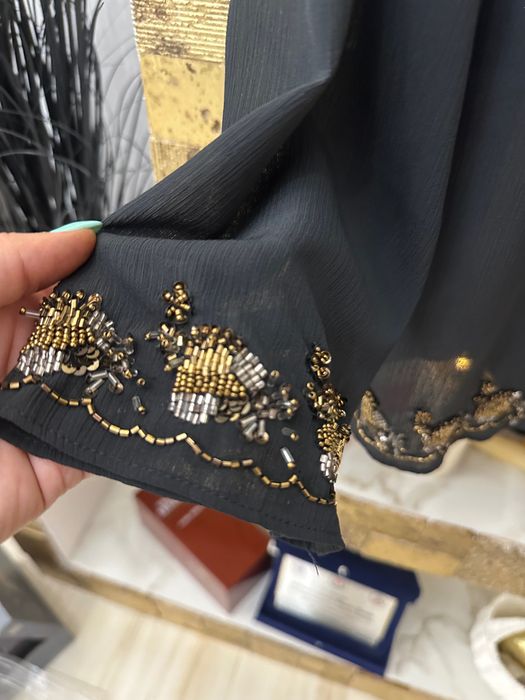 Bluza voal si margele cusute ZARA noua