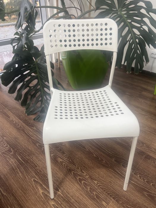Стул Adde IKEA белый для кухни и офиса