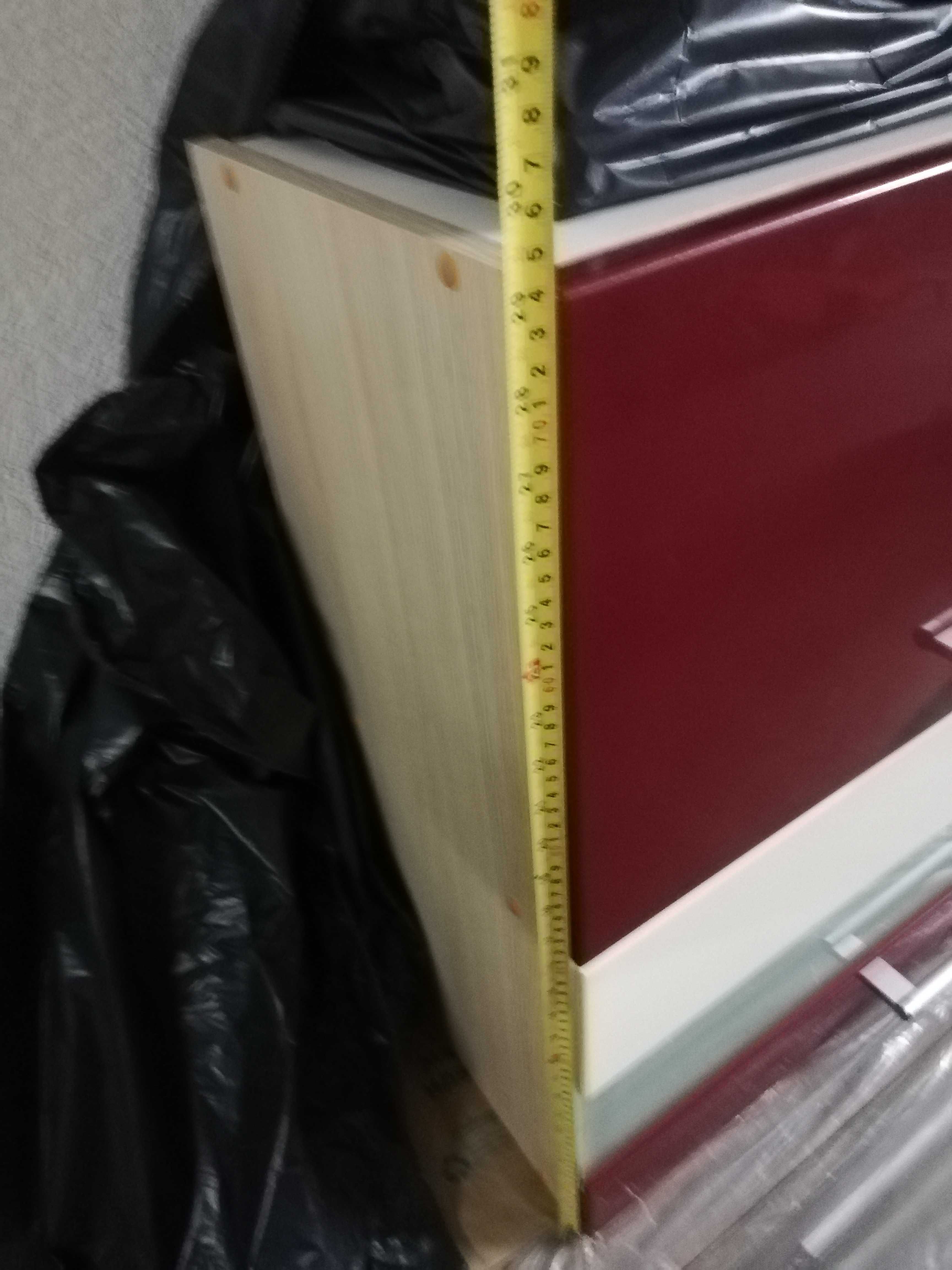 Шкаф горен цвят бордо, ширина 80 см
