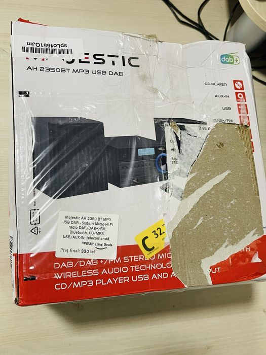 Sistem Audio Micro HiFi ,CD, Usb,Aux,Bluetooth - Majestic AH 2350 MP3