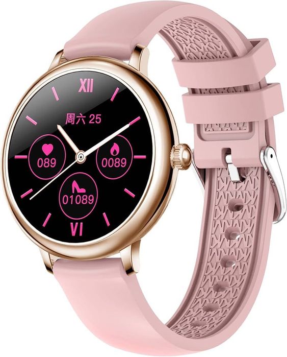 Дамски смарт часовник CF80 с 2 каишки