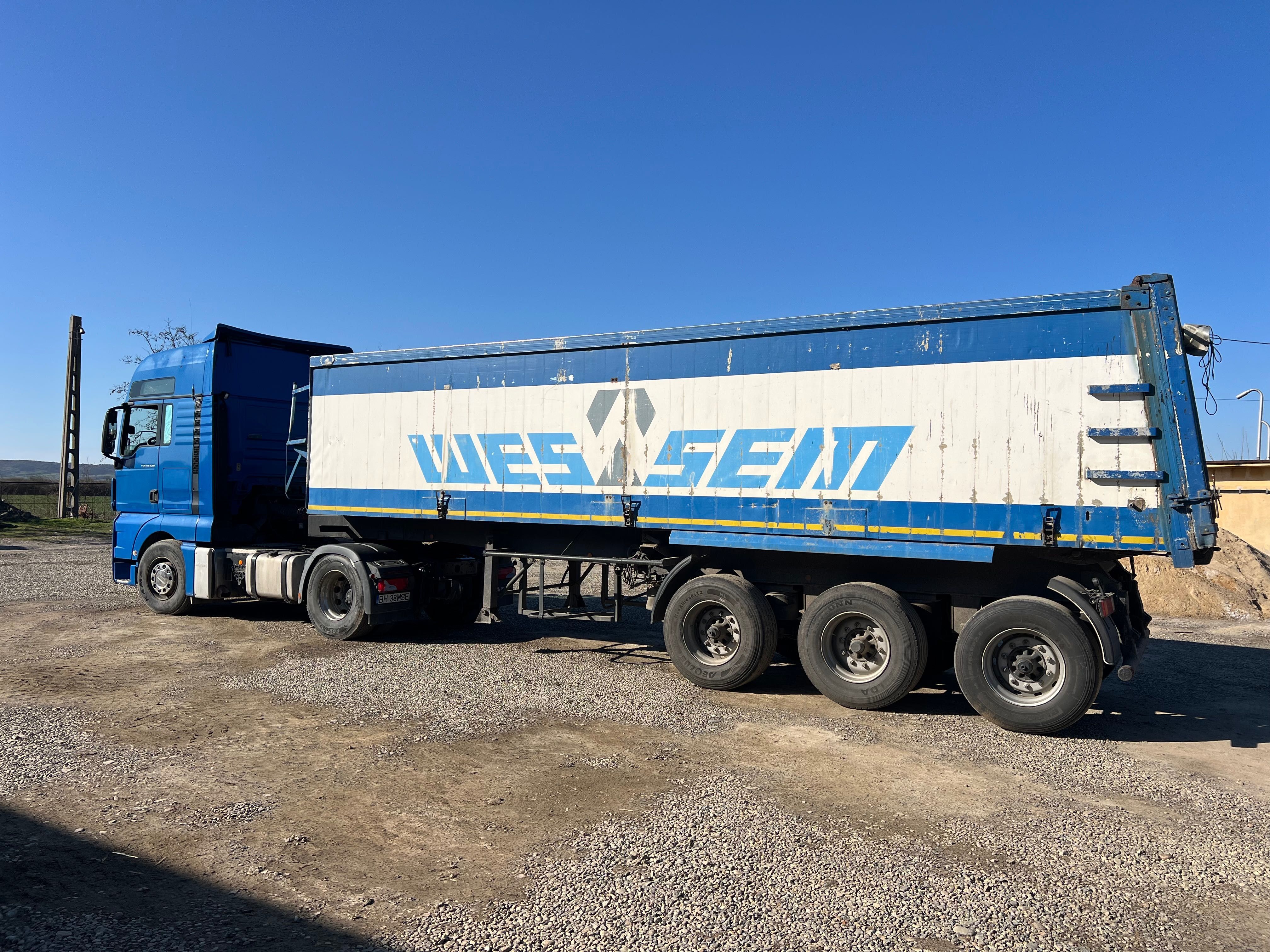 Vand cuplu Man TGX 440 cu Semiremorcă 38m3