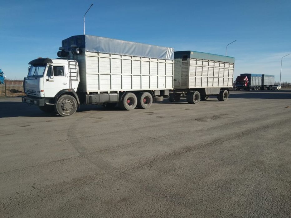 Камаз с прицепом