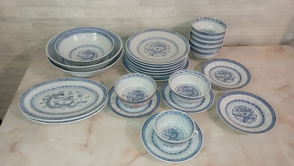 serviciu de masa din portelan chinezesc