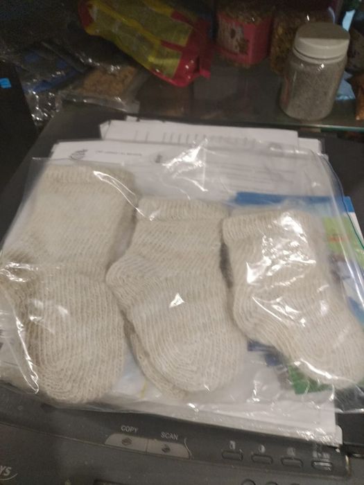 Носки-варежки ручной работы