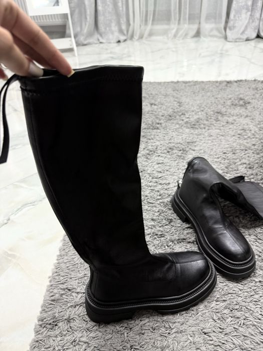 Cizme lungi noi cu fermoar nr 38