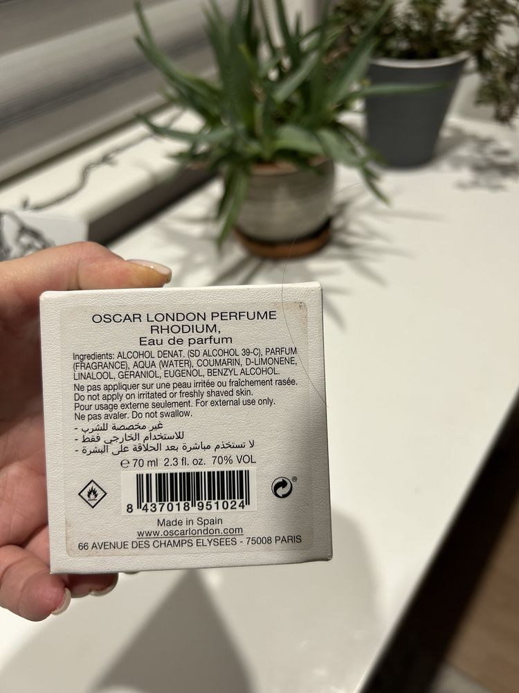 Продам парфюм Rhodium Oscar London 70 ml