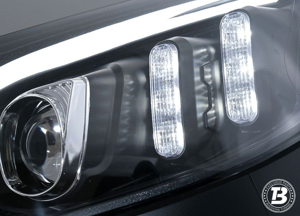 Faruri LED compatibile cu Mercedes C Class W205 Black Design