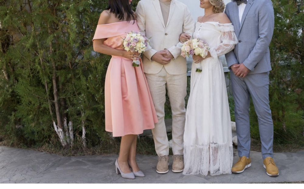 Rochie ocazie roz somon