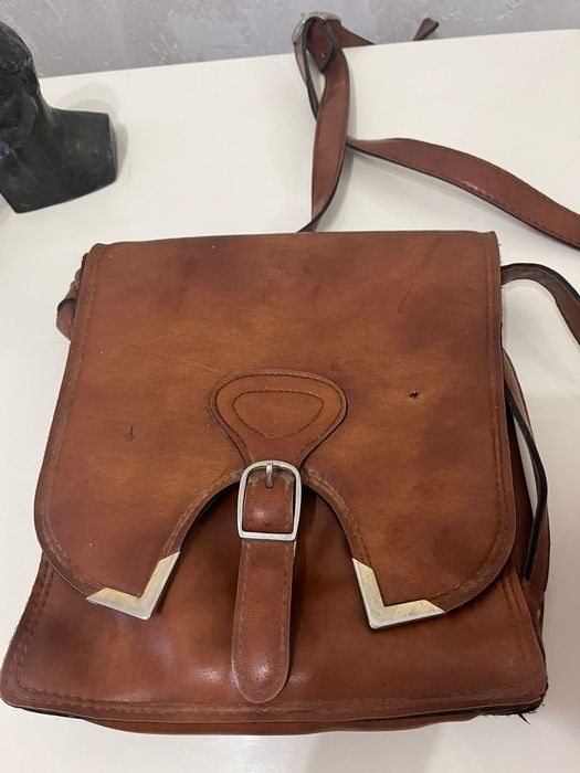 Старинная сумка натуральная кожа