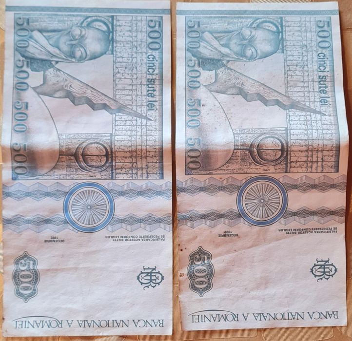 Bancnote vechi romanesti de 500 Lei