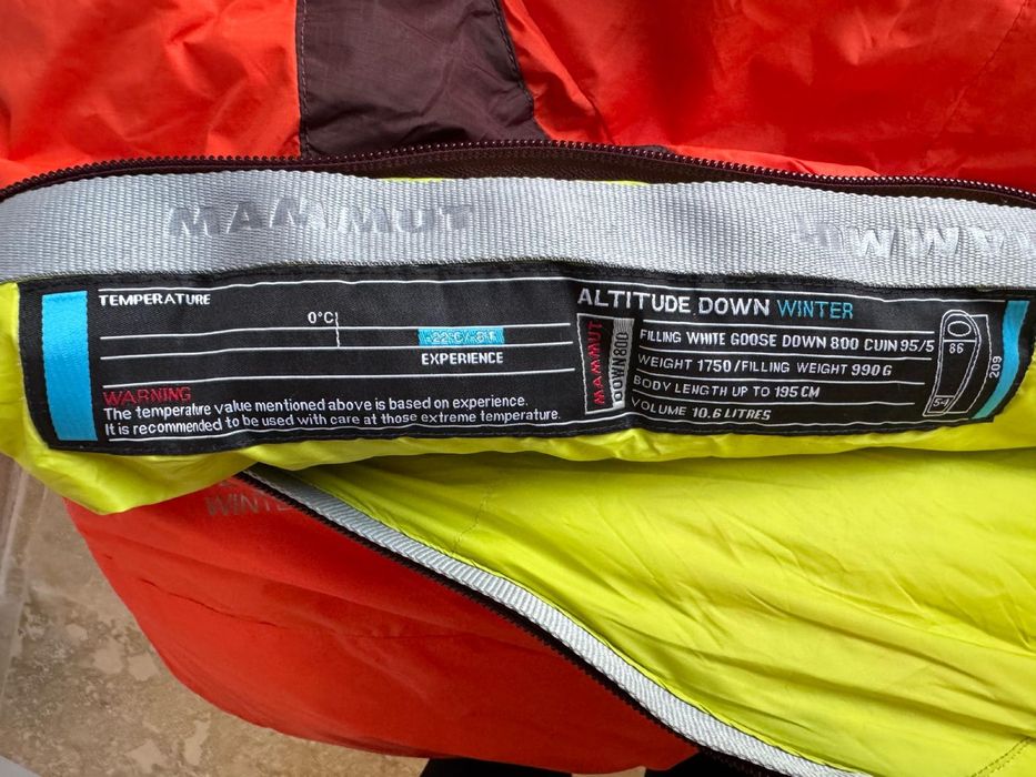 Sac dormit Mammut Altitude - 22 grade