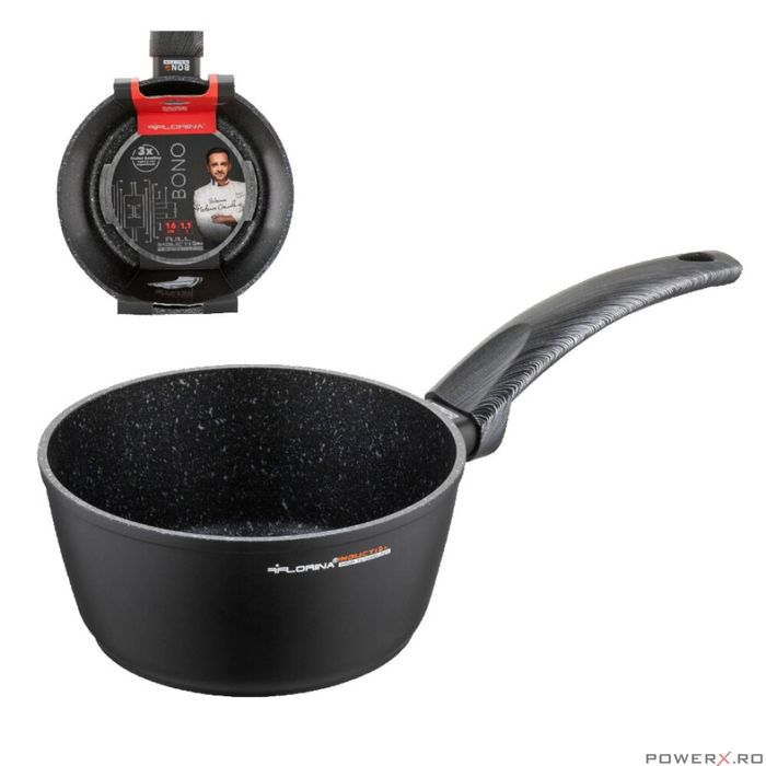 Cratita din aluminiu cu invelis antiaderent, maner din bachelit, 16