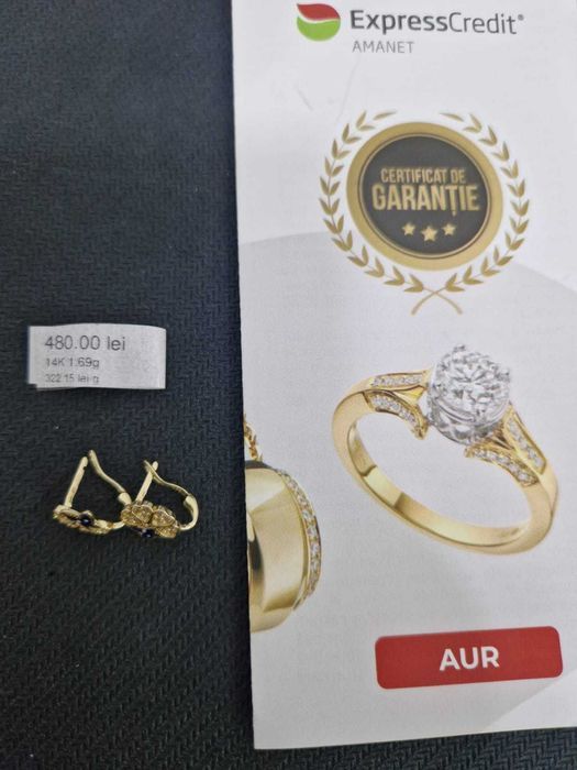 Cercei de aur (AG32 B26067.1)*2 Ani Garantie!