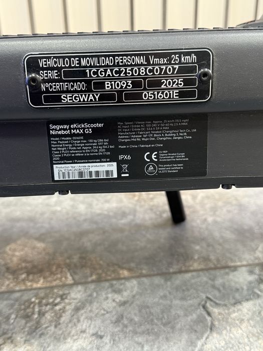 Fane Amanet: Trotineta Electrica Segway eKickScooter Ninebot MAX G3 E
