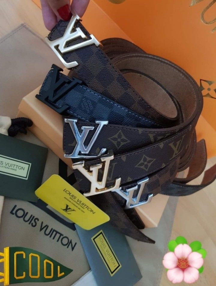 Curele unisex Louis Vuitton piele naturala 100%,cutie, saculet, etiche