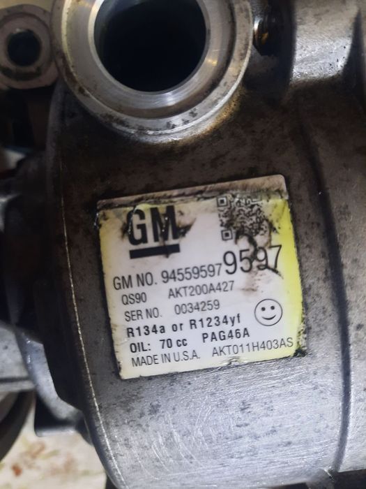 compresor ac clima opel mokka 1.6 cdti b16dth opel astra k 1.6cdti