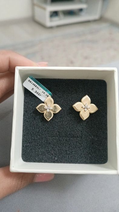 Ванклиф золото серьги