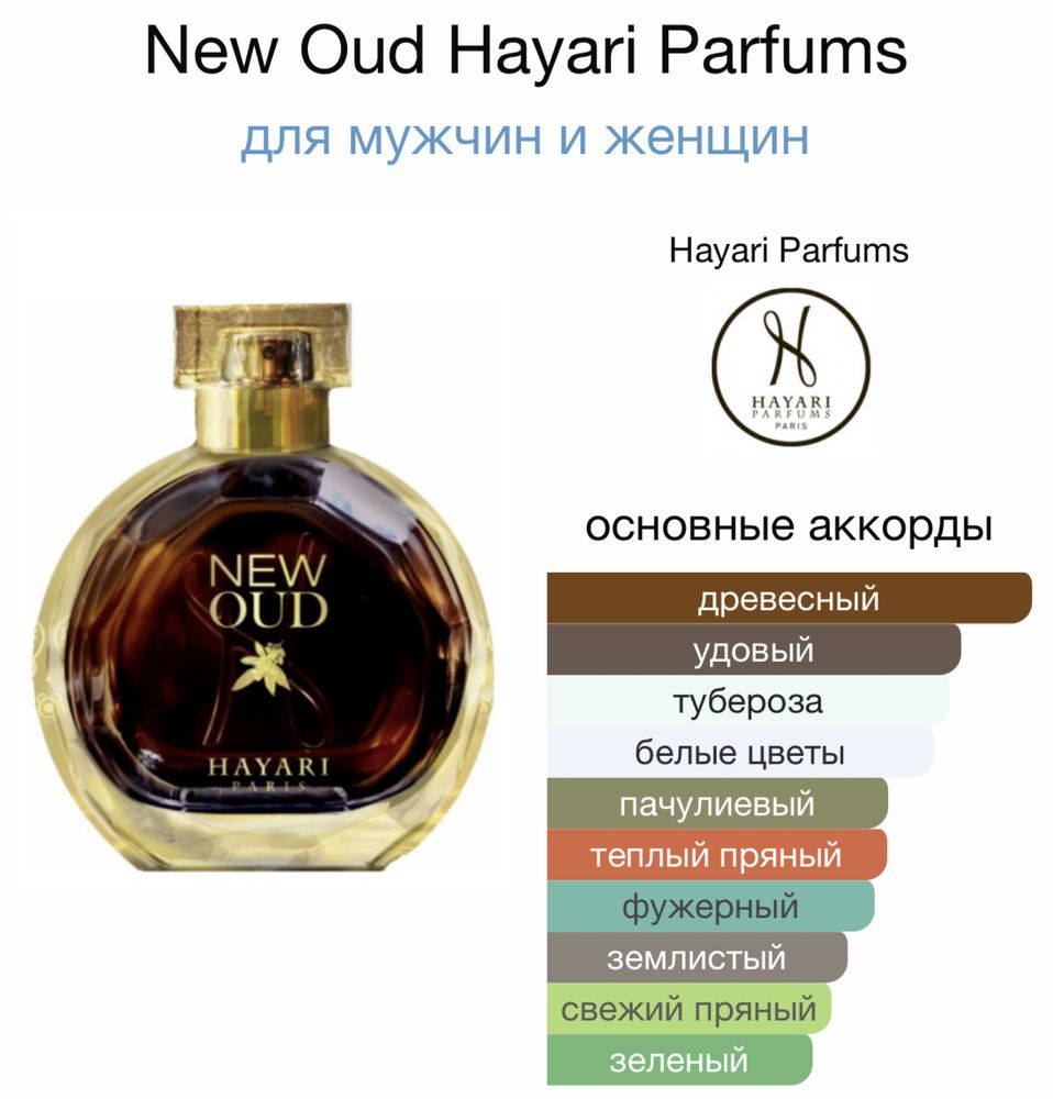 Parfums Hayari New Oud  стойкий продается