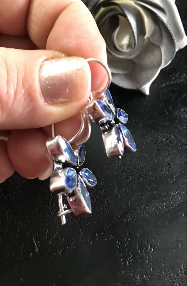 Cercei Argint 925 cu Pietre Semipretioase Topaz hikking