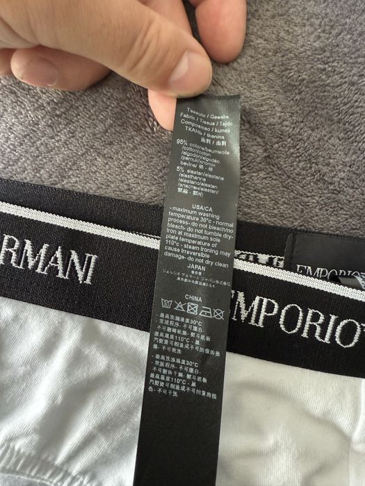 Emporio Armani set 2 chiloti alb-negru marimea M noi originali