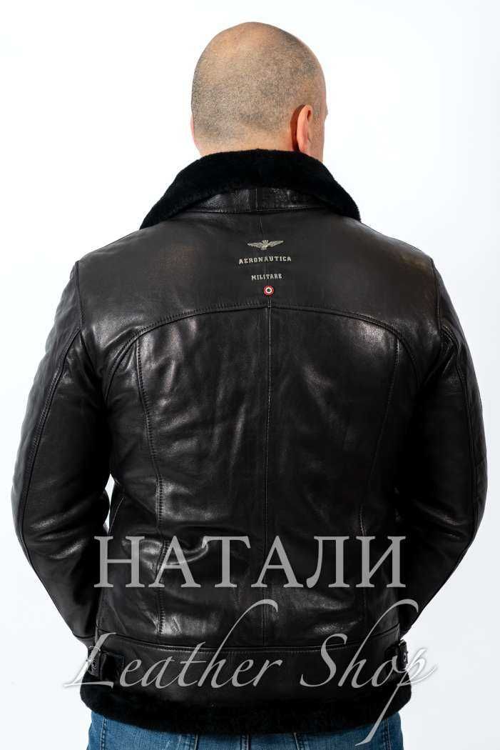 Мъжки кожух Бисер Black