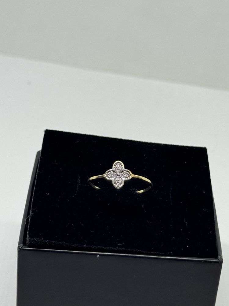 златен дамски пръстен 0.95гр 14к 585