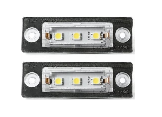 Set lampa numar tuning VE Caddy, 20 cu 2 usi; Caddy III/Life, 202015; Golf V Plus, Jetta, Passat, 202005 Sedan; Passat, 20 combi; Touran 20; Transporter/Multivan, T5 si T6, Skoda Superb, 202008, LED