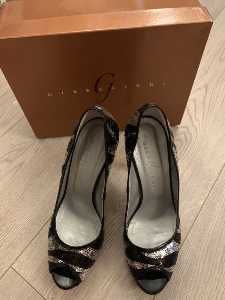 Pantofi Dama (Negru-Argintiu)
