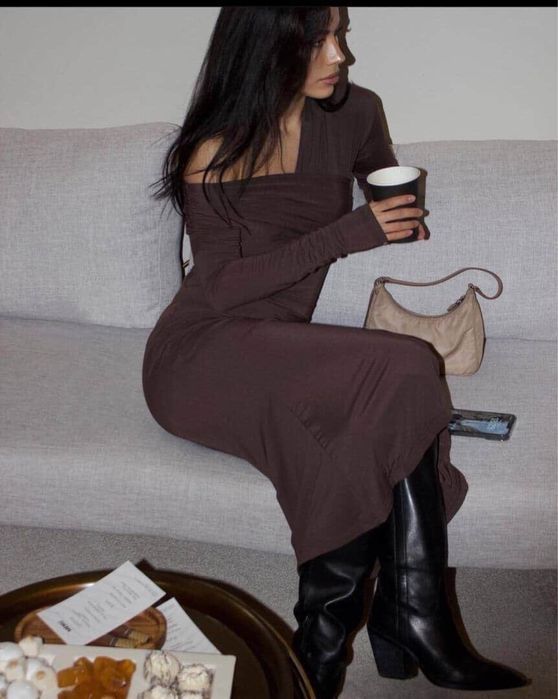 Платье трикотажное