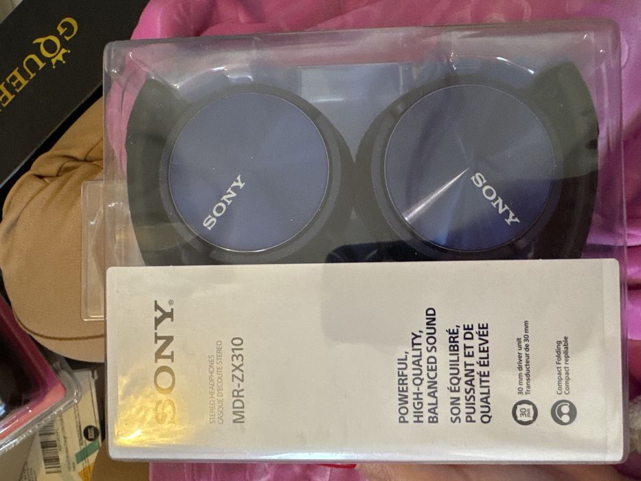 Casti On Ear Sony MDR-ZX310APL, Cu fir, Microfon, Albastru