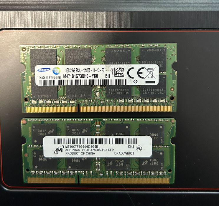 Memorie RAM Laptop 16GB 2x8GB DDR3 1600MHz - ASUS/Acer/Dell/HP