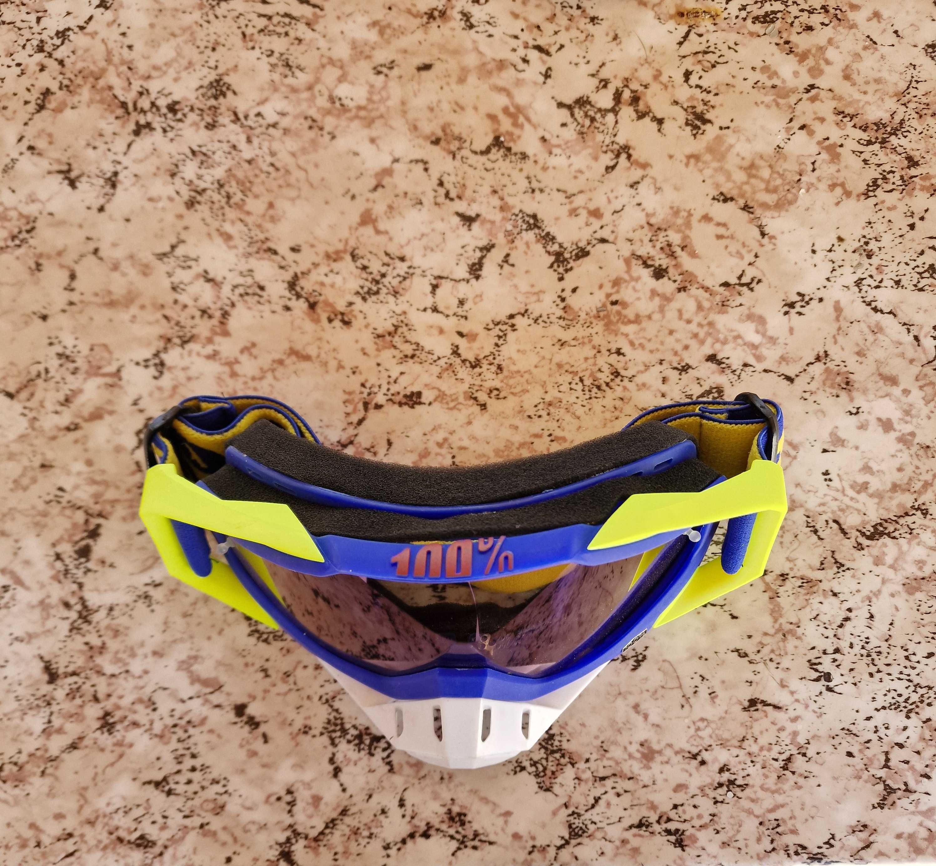 Мотокрос ендуро очила goggles гугълс за каска 100% процента gogles